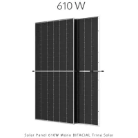 610w  Monocrystalline Bifacial Solar Panel – Trina Solar